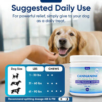 Cannanine™ Bacon Flavored CBD Soft Chews For Dogs (60 Count)