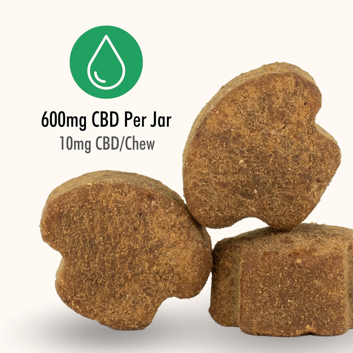 Hemp Mushroom Chews For Dogs - Mobility, Calming, Allergy & Immune Support – Super Mushroom Blend with Turkey Tail, Lion’s Main, Shiitake & Green Lipped Mussels - 60ct / 600MG HEMP