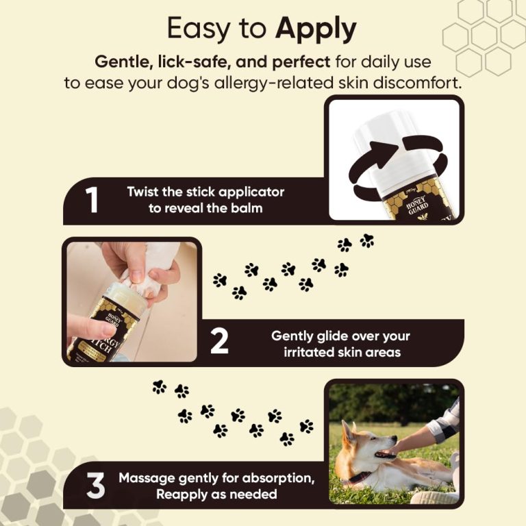 Honey Guard™ – Allergy & Itch Relief Dog Healing Balm- Manuka Honey, Tallow, Shea Butter & Mango Seed Oil – 2 oz