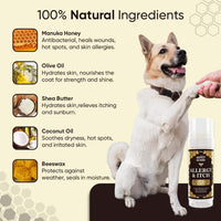 Honey Guard™ – Allergy & Itch Relief Dog Healing Balm- Manuka Honey, Tallow, Shea Butter & Mango Seed Oil – 2 oz