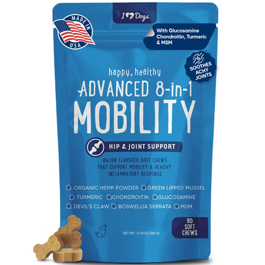 Advanced 8-in-1 Hip & Joint Chews for Mobility — 90 Count