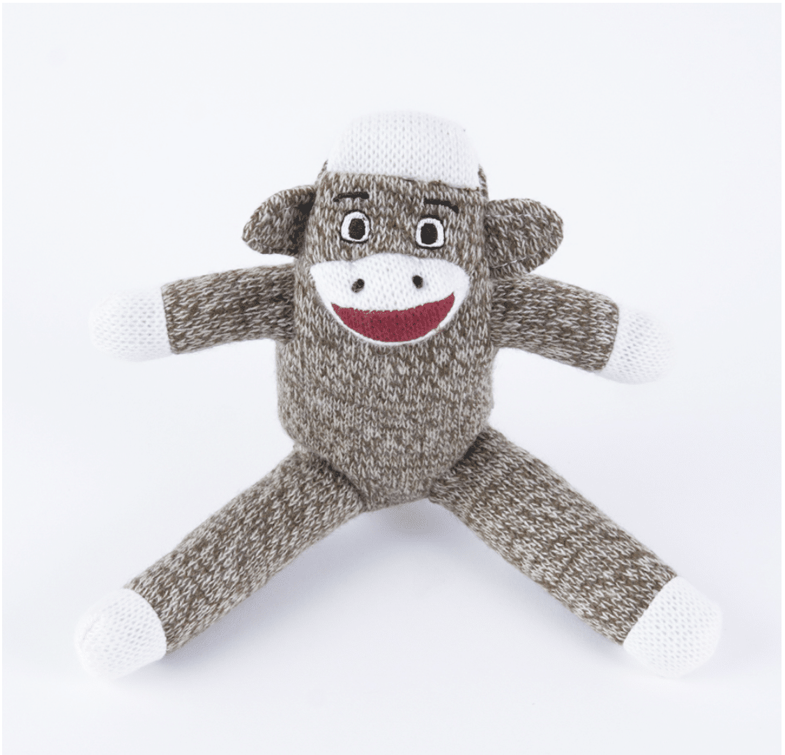 Your Dog’s Very Own Sock Monkey Toy