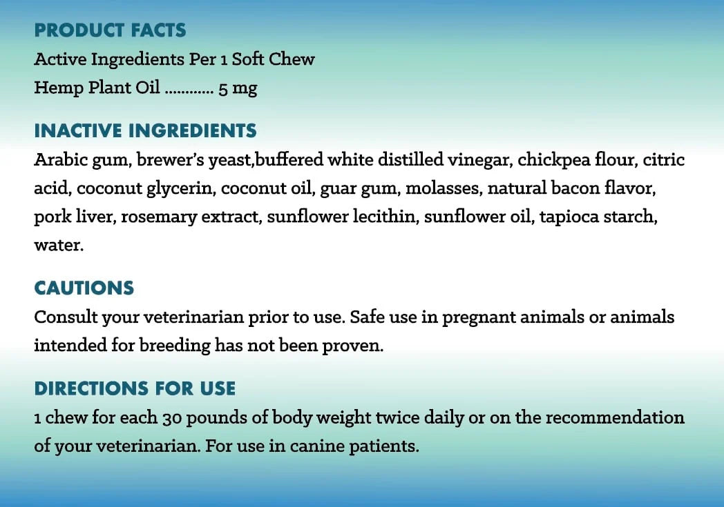 Cannanine™ Bacon Flavored CBD Soft Chews For Dogs (60 Count)